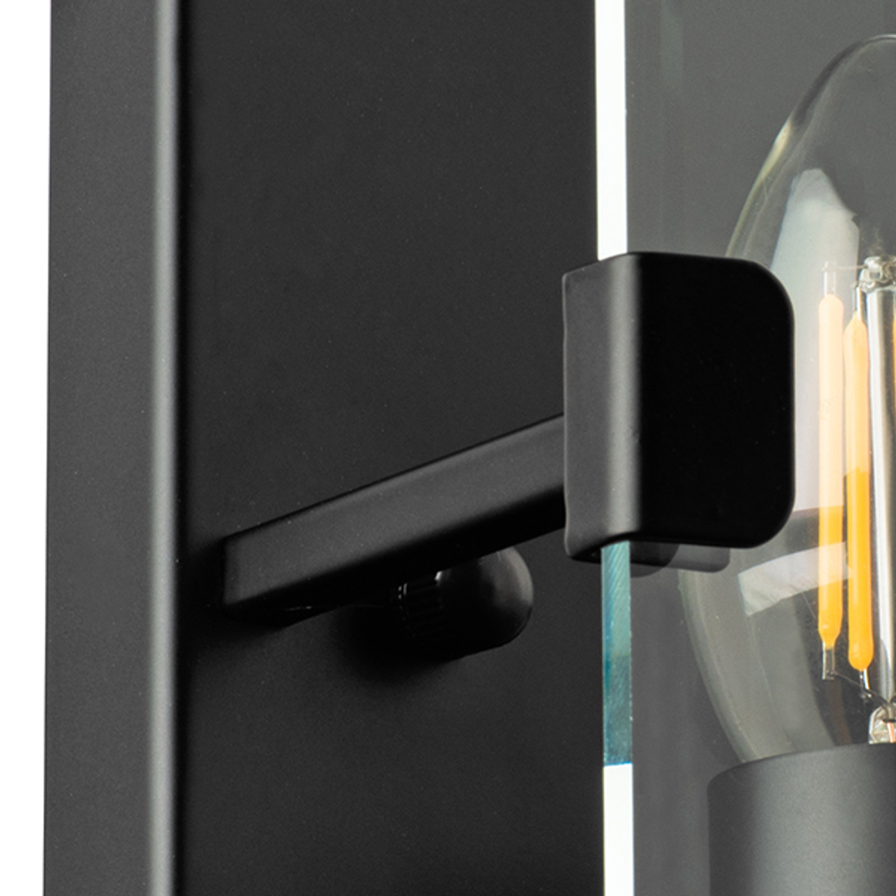 713617 Бра NOVARA 1x40W E14 ЧЕРНЫЙ МАТОВЫЙ