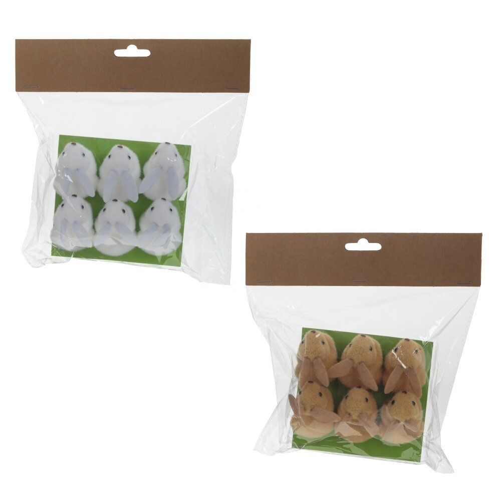 GAEM Набор из 6-ти фигурок декоративных "Заяц" (3*4,5*4,5), L13 W12 H4 см, 2в.