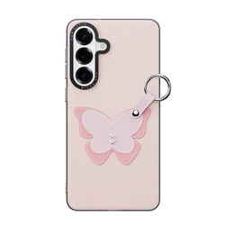 Чехол розового цвета (Light Pink) для Samsung Galaxy S26+ Плюс, серия Luvy Series Case (со съемным ремешком) от Dux Ducis