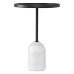 Столик кофейный Bergenson Bjorn Lars, 40 см, черный/белый