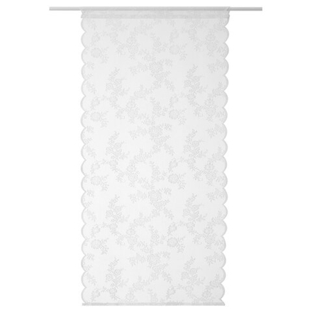 IKEA ALVINE  (ИКЕА АЛВИНЕ)  -  SPETS Штора, 1 шт, на туннеле/белая, 60x120 см