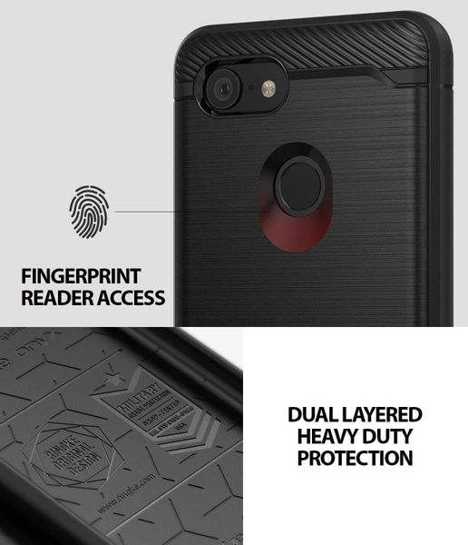 Противоударный чехол Ringke Onyx для Google Pixel 3 (Black)