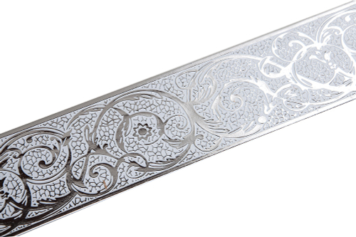 Планка ПВХ Вензель МАГЕЛЛАН 7см25м Серебро/Белый(Бленда)