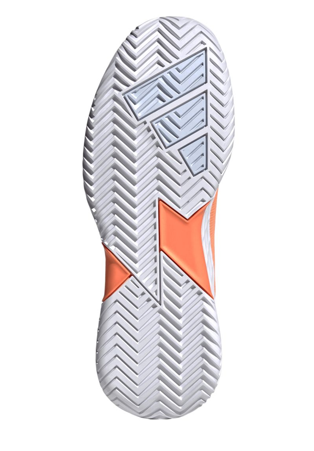 Женские Кроссовки теннисные Adidas Defiant Speed 2 W - beam orange/crystal sky/white
