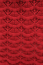 Красная трикотажная юбка