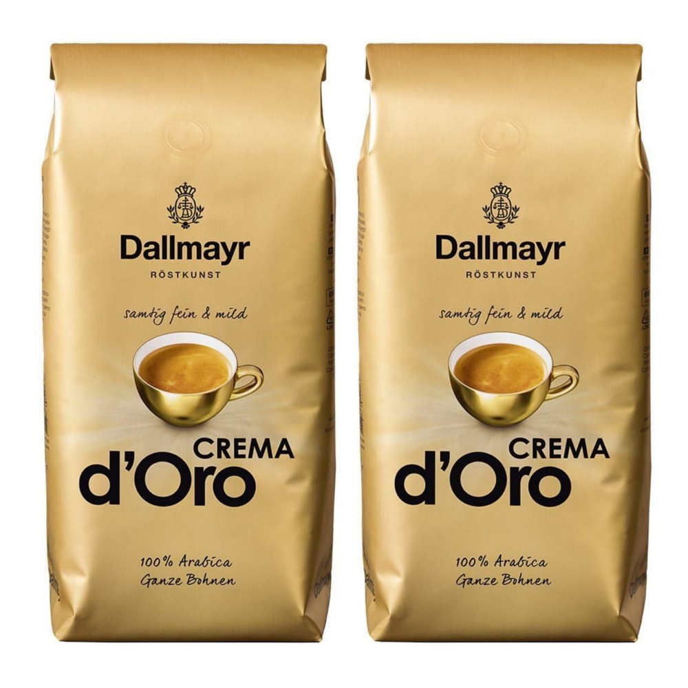 Кофе в зернах Dallmayr Crema d'Oro, 1 кг (Даллмайер) х 2 шт