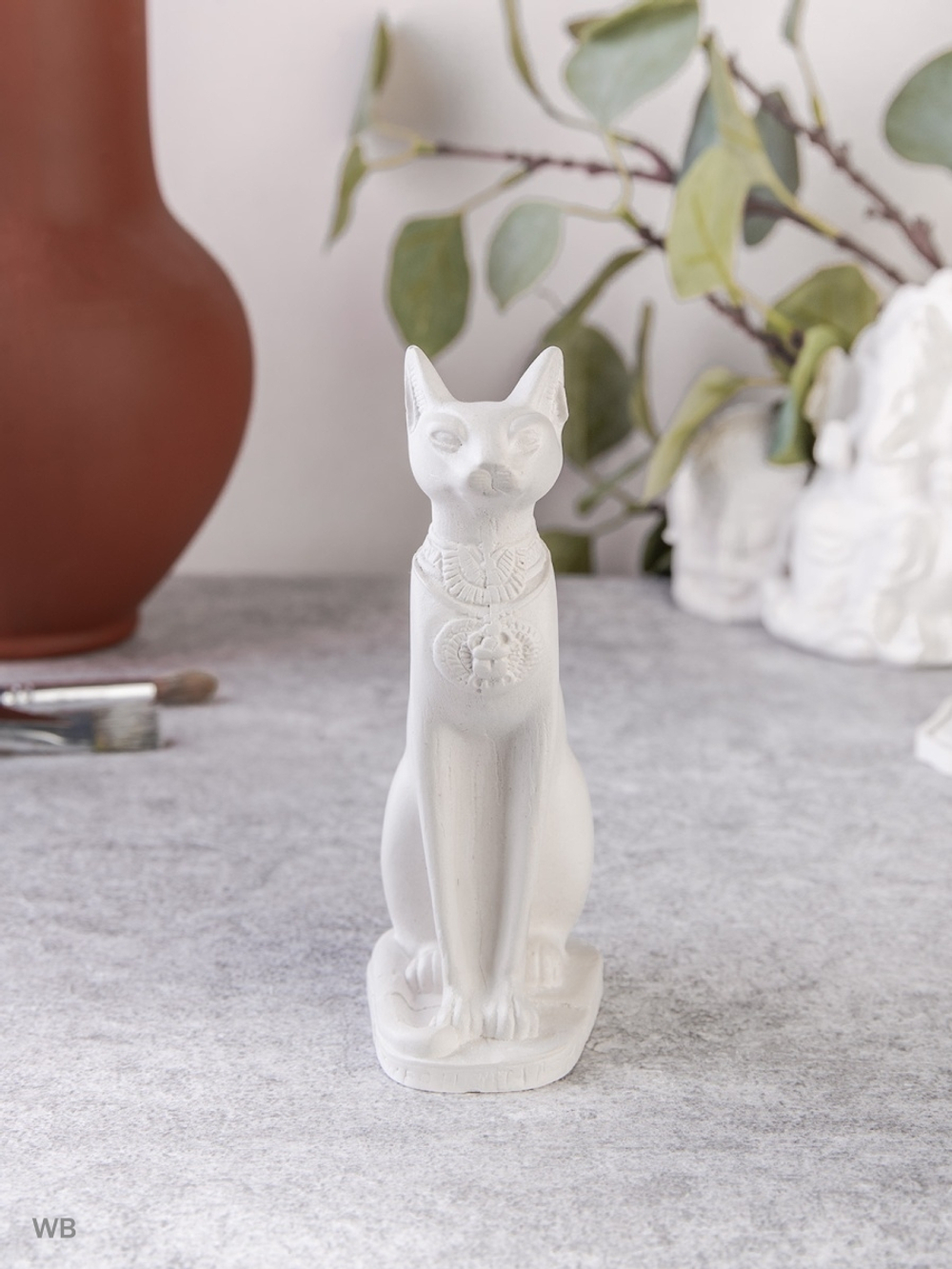 Египетская кошка Бастет из гипса