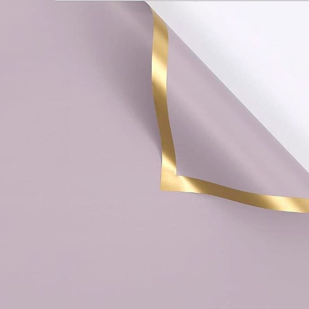 ЛИСТ Золотой кант 58*58/20шт ФИОЛЕТОВЫЙ