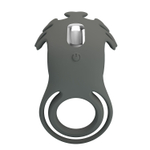 Серое эрекционное кольцо с вибрацией Ruben