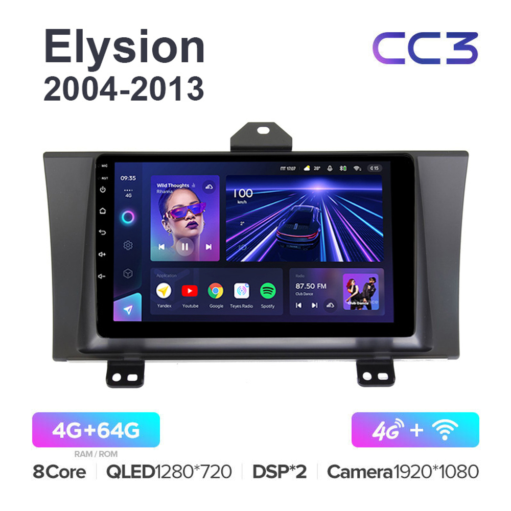 Teyes CC3 9"для Honda Elysion 2004-2013