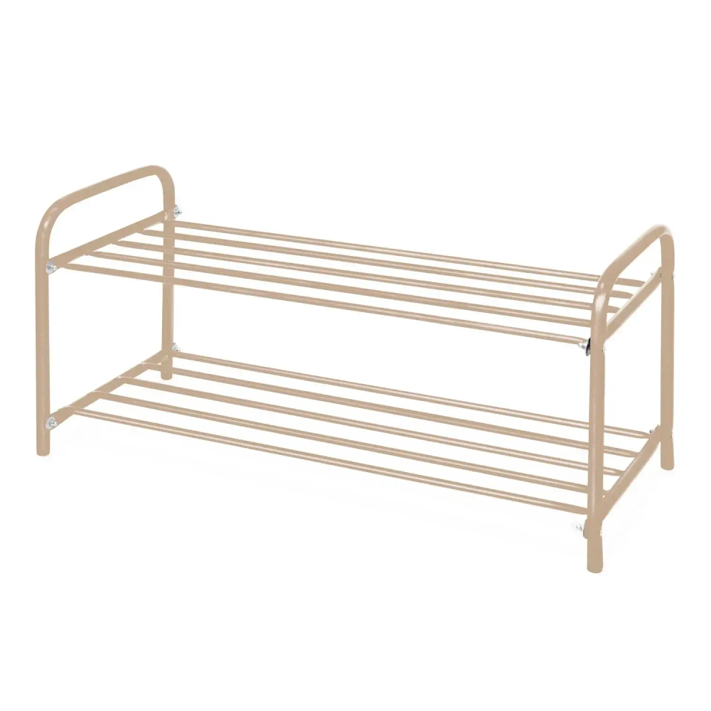 Этажерка для обуви 2 полки 790*330*360 бежевый металлик ЭТК2/БЖ