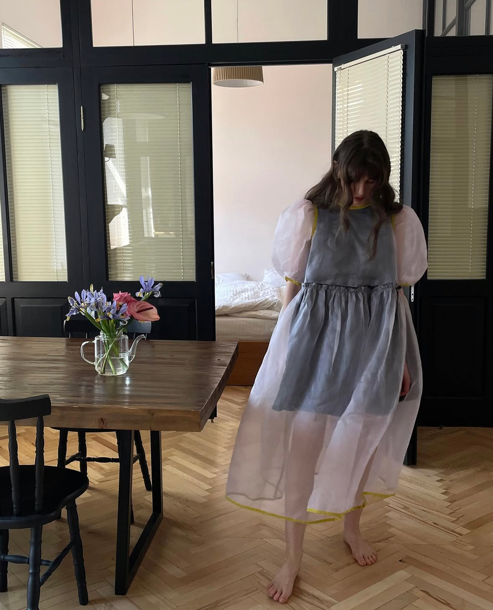 Silk organza dress