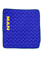 Ковры MAN TGX (автомат, механика) (экокожа, синий, синий кант, желтая вышивка)