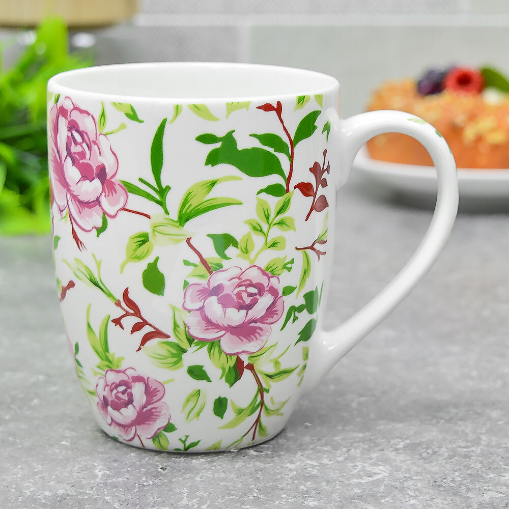 Кружка керамическая 360мл, рисунок в ассортименте, NNBPM3647-G