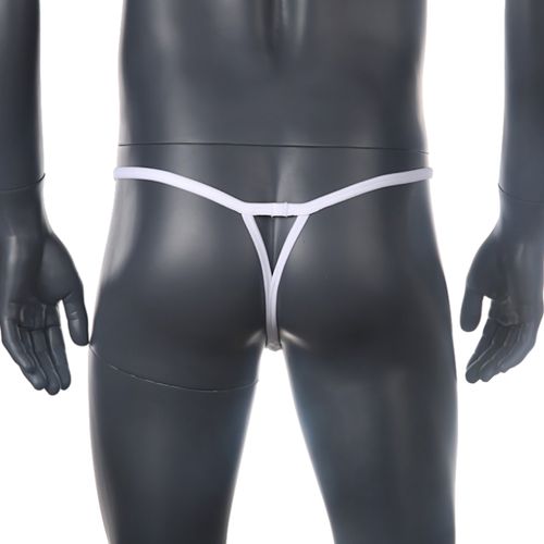 Мужские трусы стринги PUSH UP белые Romeo Rossi RR1041-1