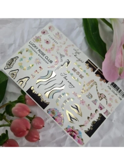 Lucky Rose Слайдеры наклейки для ногтей Foil 106