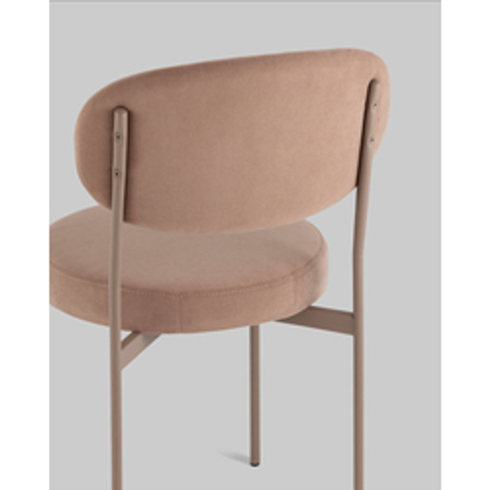Стул Бриф DD велюр капучино каркас капучино муар 4 шт.