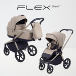 Детская коляска Rant Flex Therm Soft 3 в 1 с автокреслом Miro Black Sandy Beige
