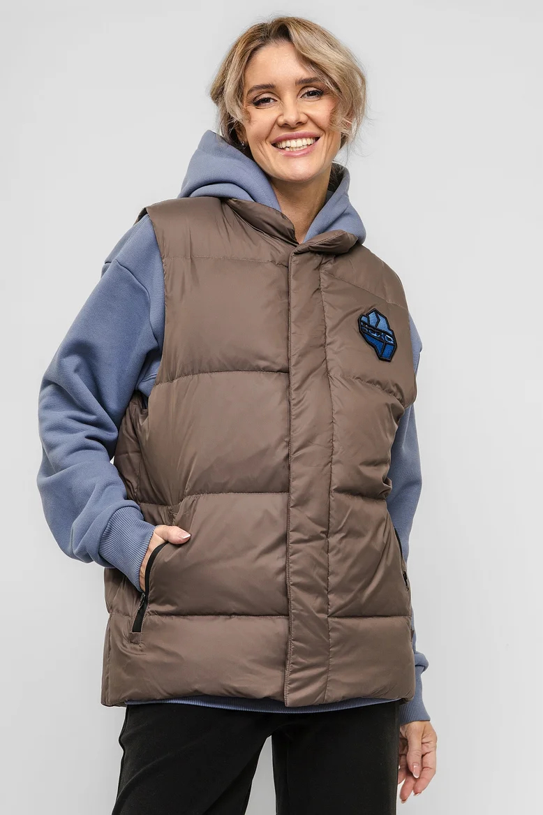 Жилет "НОХО" утеплённый, унисекс, цвет "Прибрежный туман"