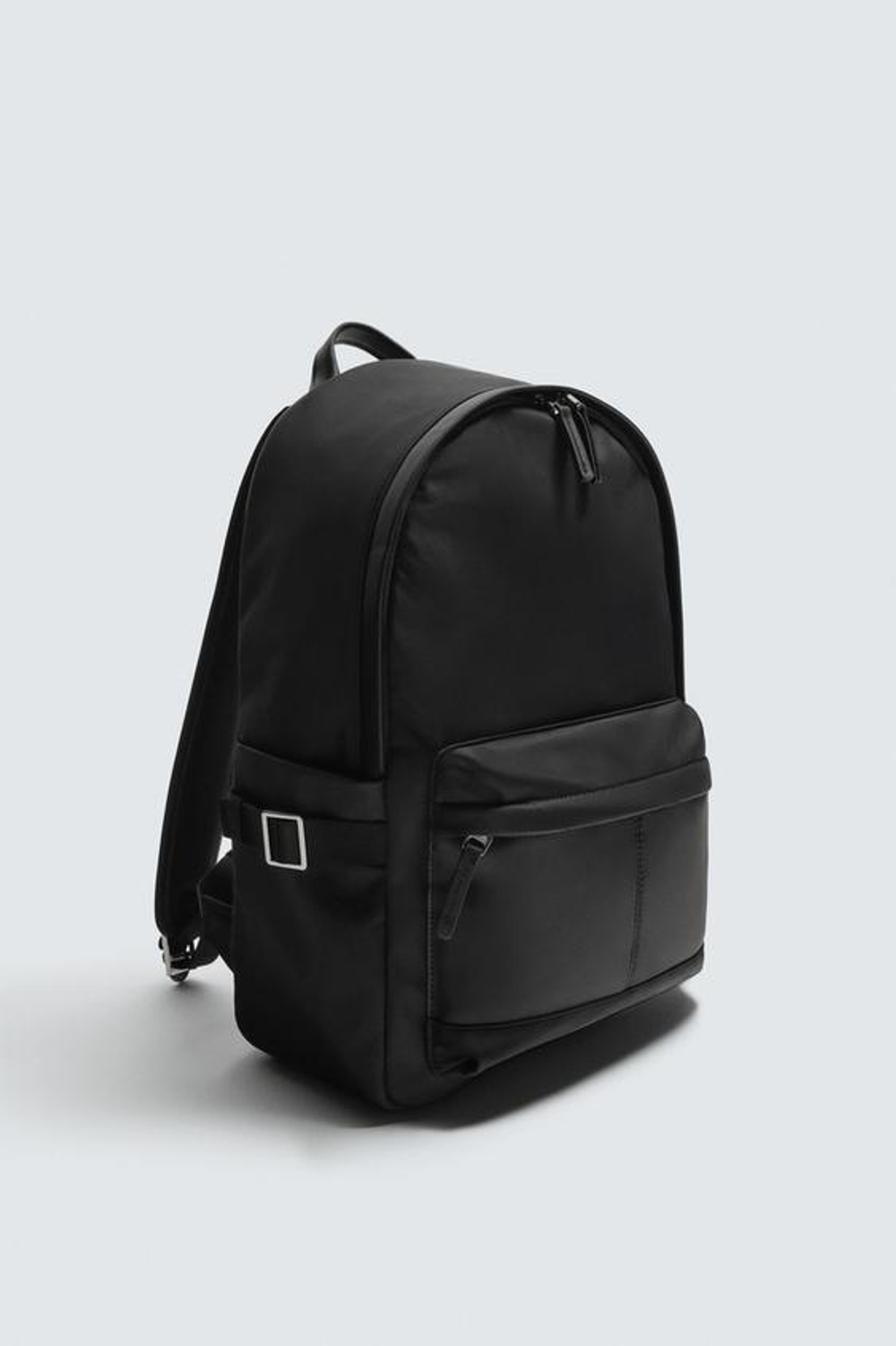 ZARA РЮКЗАК ИЗ ВЫСОКОТЕХНОЛОГИЧНОЙ ТКАНИ, ЧЕРНЫЙ