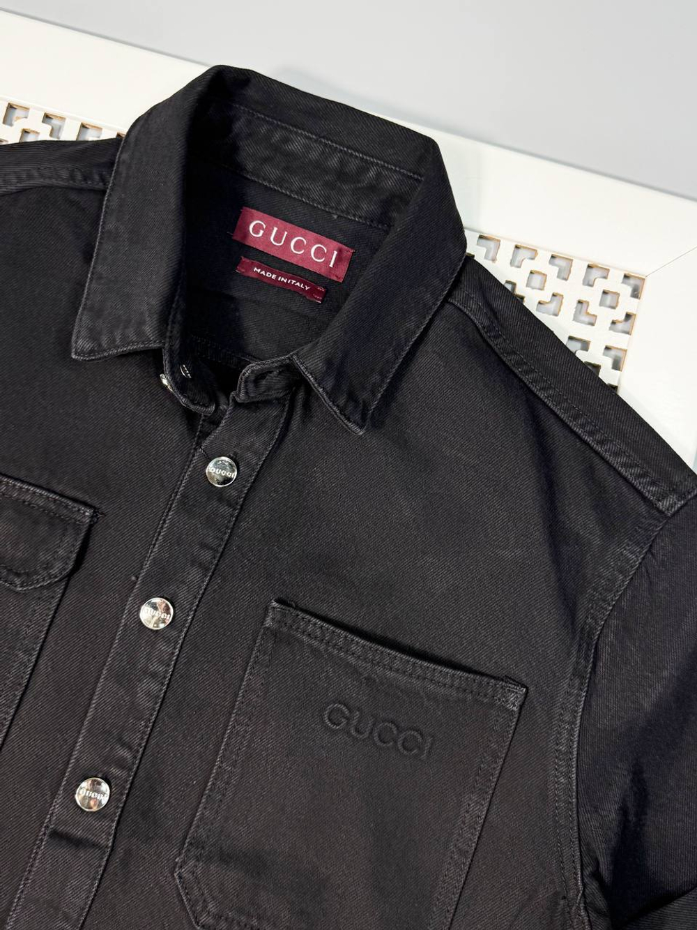 Джинсовая рубашка Gucci