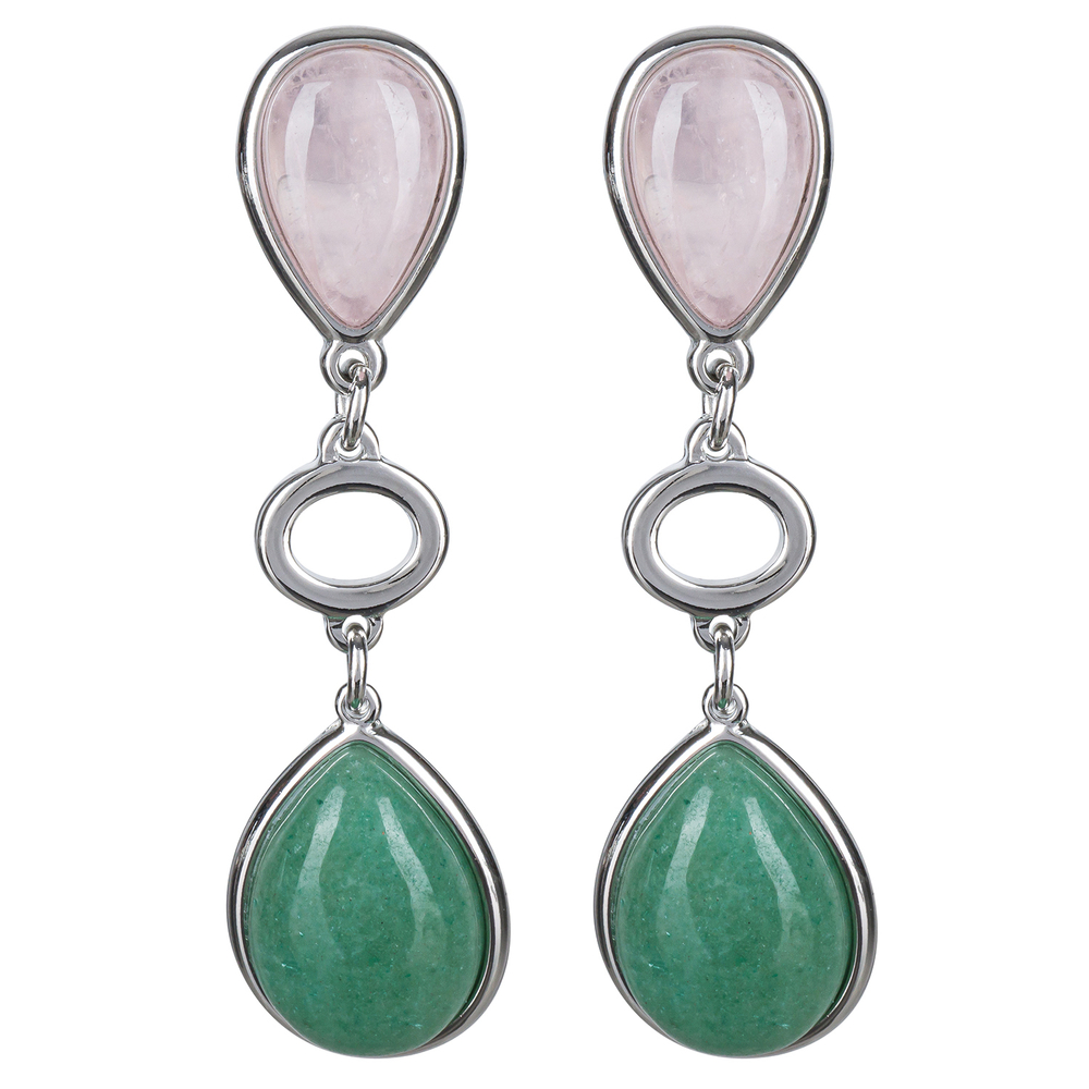 Серьги Possebon Q.Rose, Q.Verde A0585.7.17 S