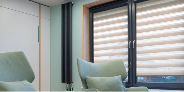 Шторы Зебра "День-Ночь" в коробе UNI