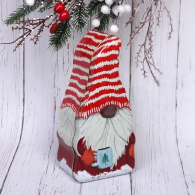 Банка жестяная «Гномик с кружкой» 20*10*7см