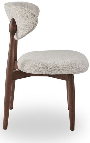 Cтул Comfy 4 бежевая ткань, ножки орех