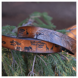 Кожаный ремень «Лев»