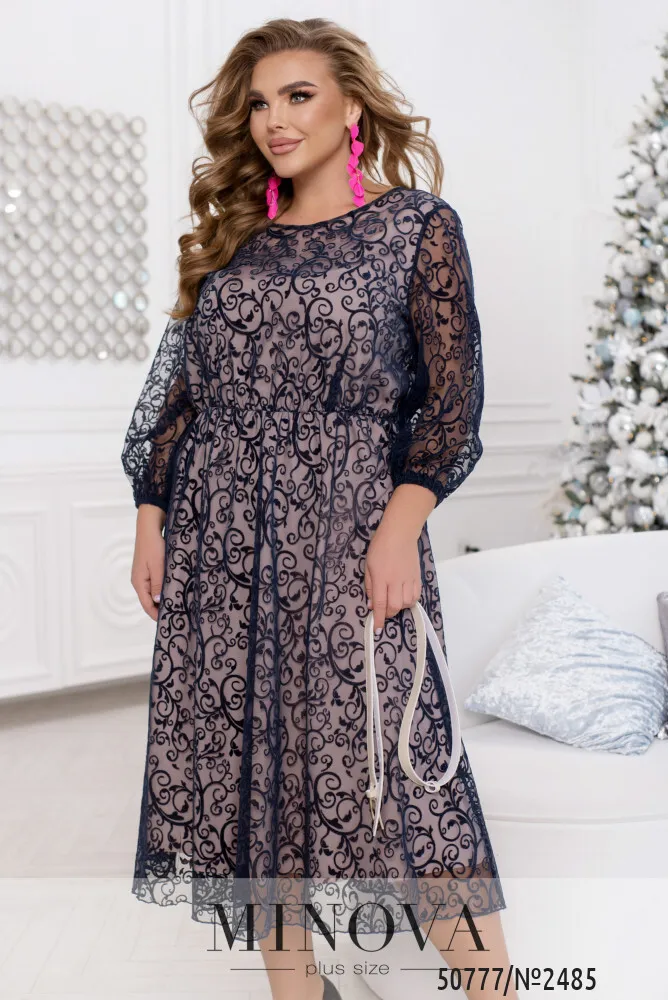 Платье 2485-синий Minova