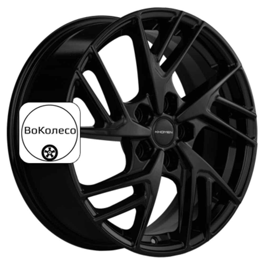 6,5x17/5x108 ET33 D60,1 KHW1722 (Chery/Exeed) Black Khomen Wheels