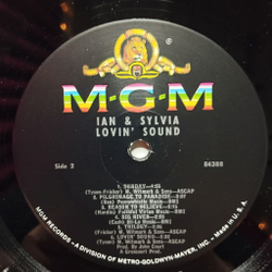 Винтажная виниловая пластинка LP Ian and Sylvia Lovin Sound (USA 1967)