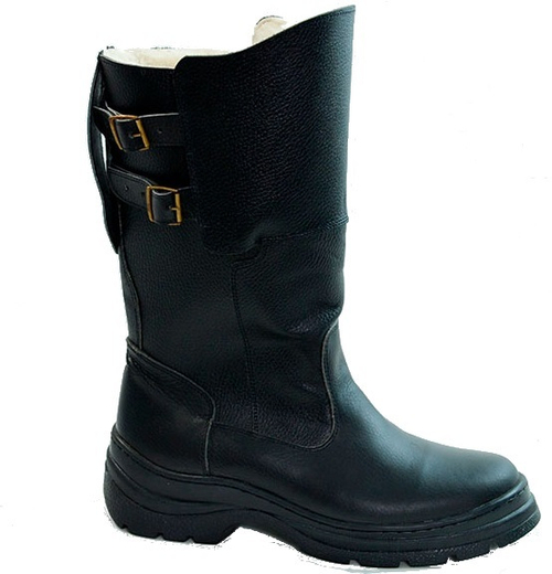 Монгольские сапоги (натуральная кожа, натуральный мех)