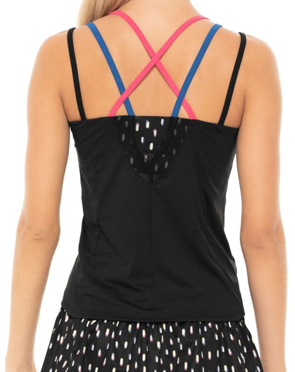 Топ теннисный Lucky in Love Neon Lights Let It Glow Bralette Cami - black
