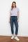 Qadın üçün qısa qol bənövşəyi  köynək TWOSS20TS0133