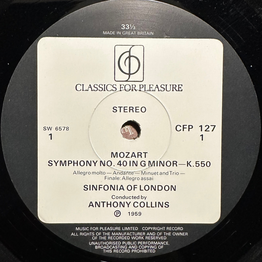 Моцарт - Симфонии 40 и 41 (Англия)