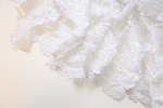 Кружевное полотно белое