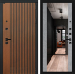 Дверь Входная Лабиринт STORM С зеркалом Максимум Бетон светлый