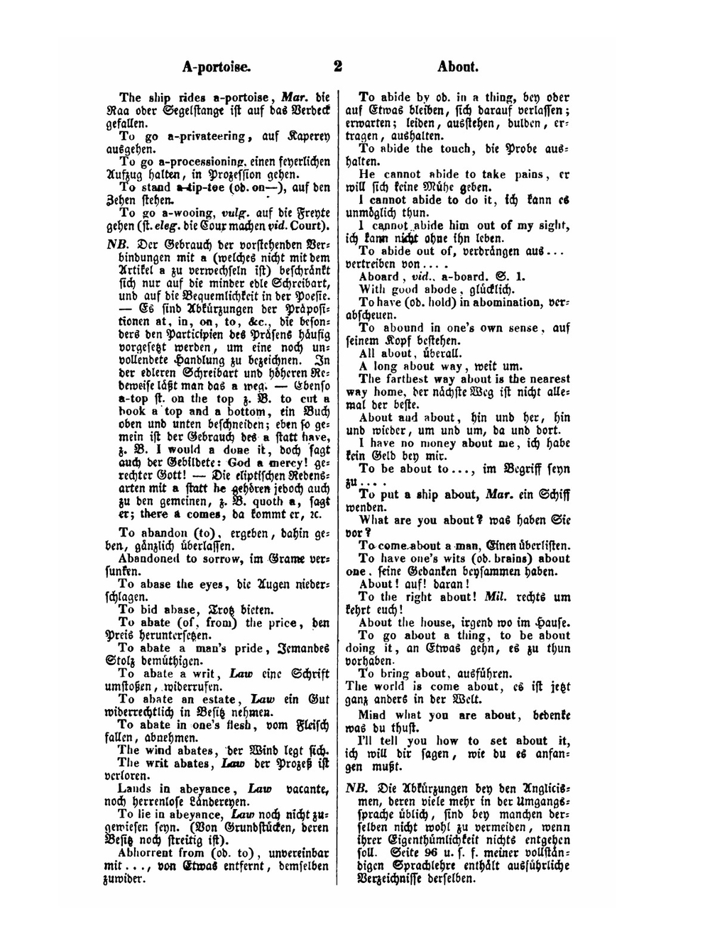 A complete English and German phraseology. Or copius collection of english proper expressions | J. G. Flügel