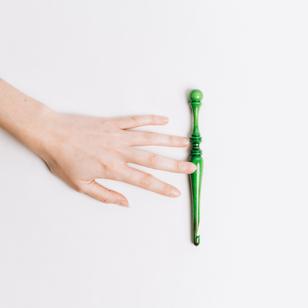 Деревянный крючок для вязания из древесины клена 5 мм. K324