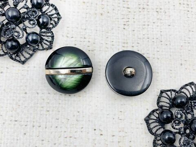 Пуговицы костюмные, d 2,5 см, зелёный