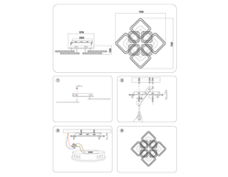 Ambrella Управляемый светодиодный светильник Ice FA1738