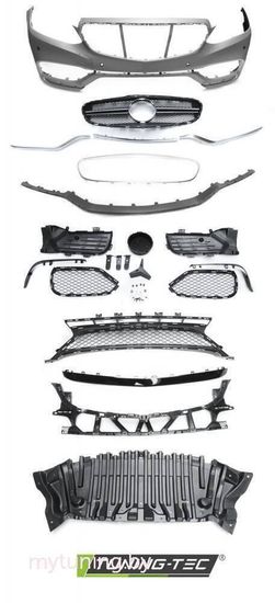 Передний бампер E63 AMG STYLE PDC для Mercedes E W212 FL