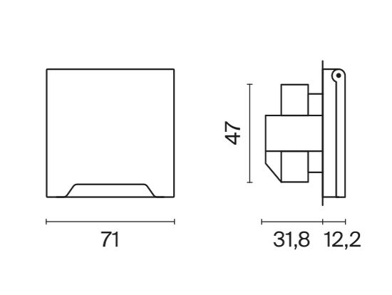 Розетка встраиваемая VOLTUM S70 с заземлением, защитными шторками и крышкой 16А, (шелк)