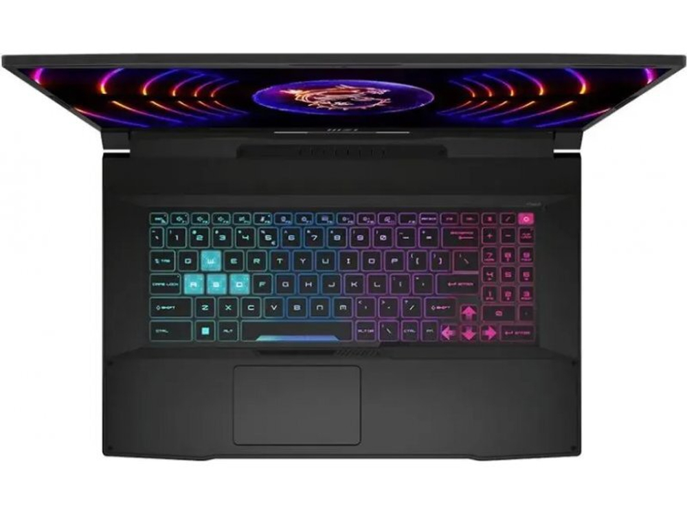 Ноутбук 17.3" MSI Katana 17 B13UCX-1428XRU Core i5 13420H/16Gb/512Gb SSD/NV RTX2050 4Gb/17.3" FullHD/DOS Черный (9S7-17L541-1428)