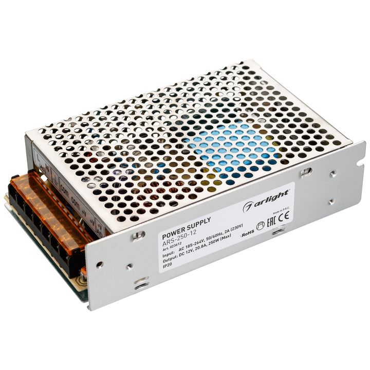 Блок питания Arlight ARS-250 12V 250W IP20 20,8A 023612