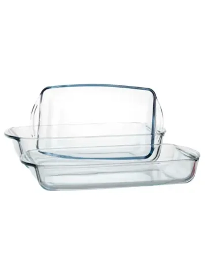 Набор форм прямоугольных из жароп. стекла: 1,3 л. и 1,95 л. в п/у (БОРЖАМ) 159190/1103183