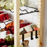 Стеллаж для бутылок - IKEA IVAR, 89х30х124 см, сосна/серый, ИВАР ИКЕА