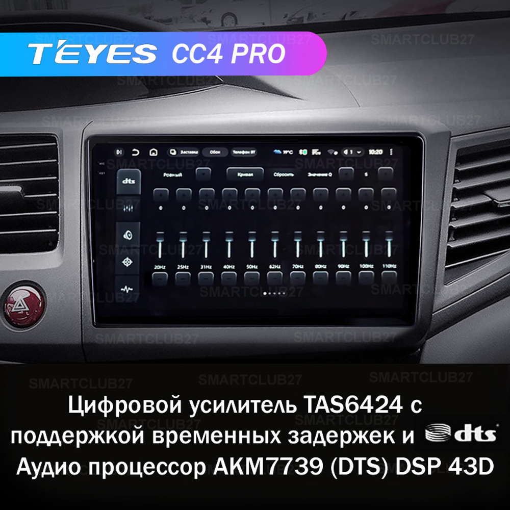 Teyes CC4 Pro 9" для Honda Civic 9 2011-2015